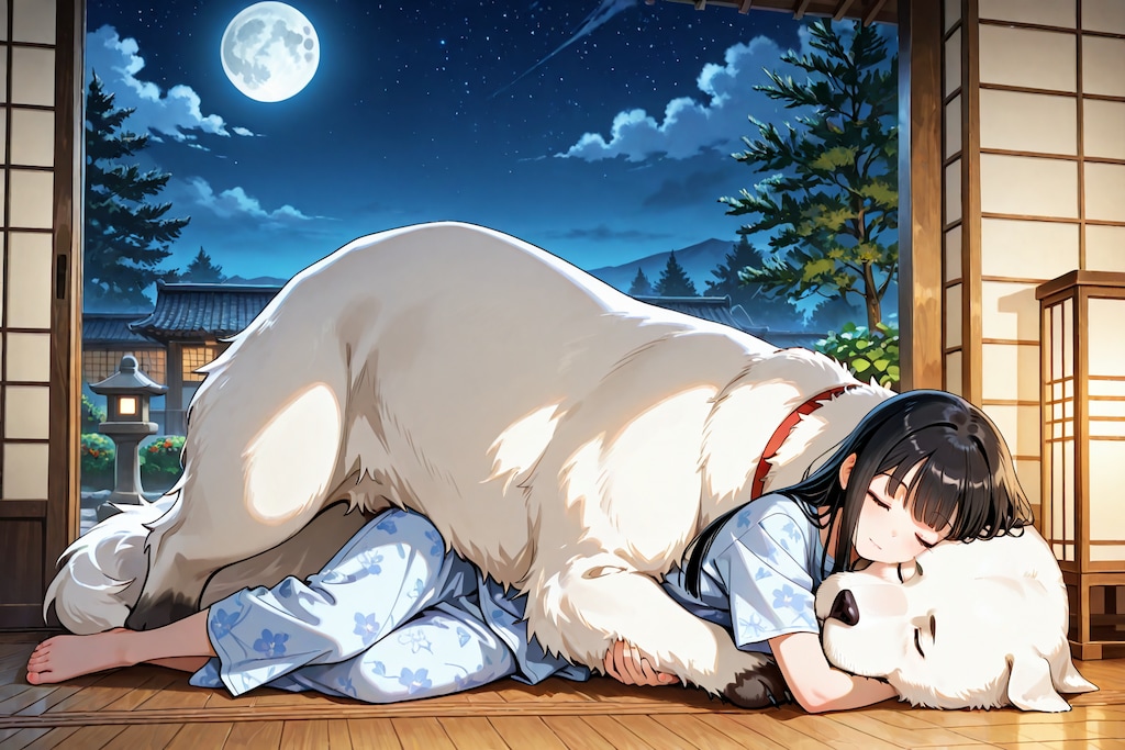 月とわんこ《ちち生版》