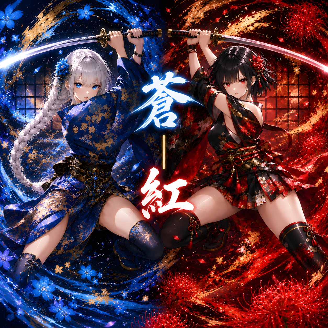 蒼と紅　― 双華一閃 ―