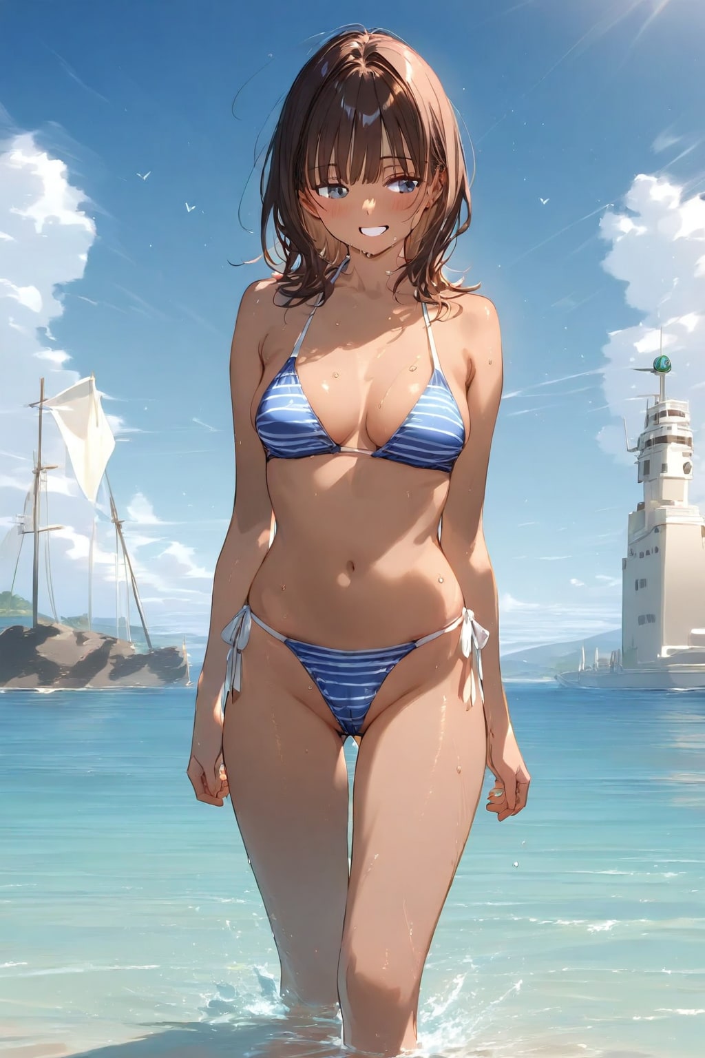 今日の水着