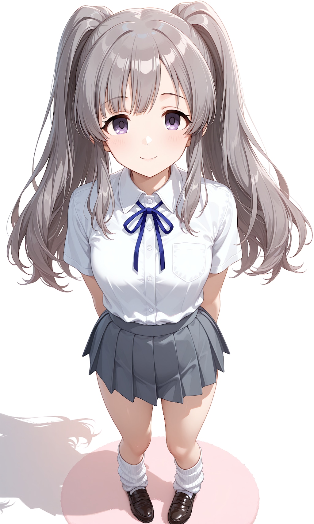 恋鐘と霧子のミニスカ制服＆ルーズソックス