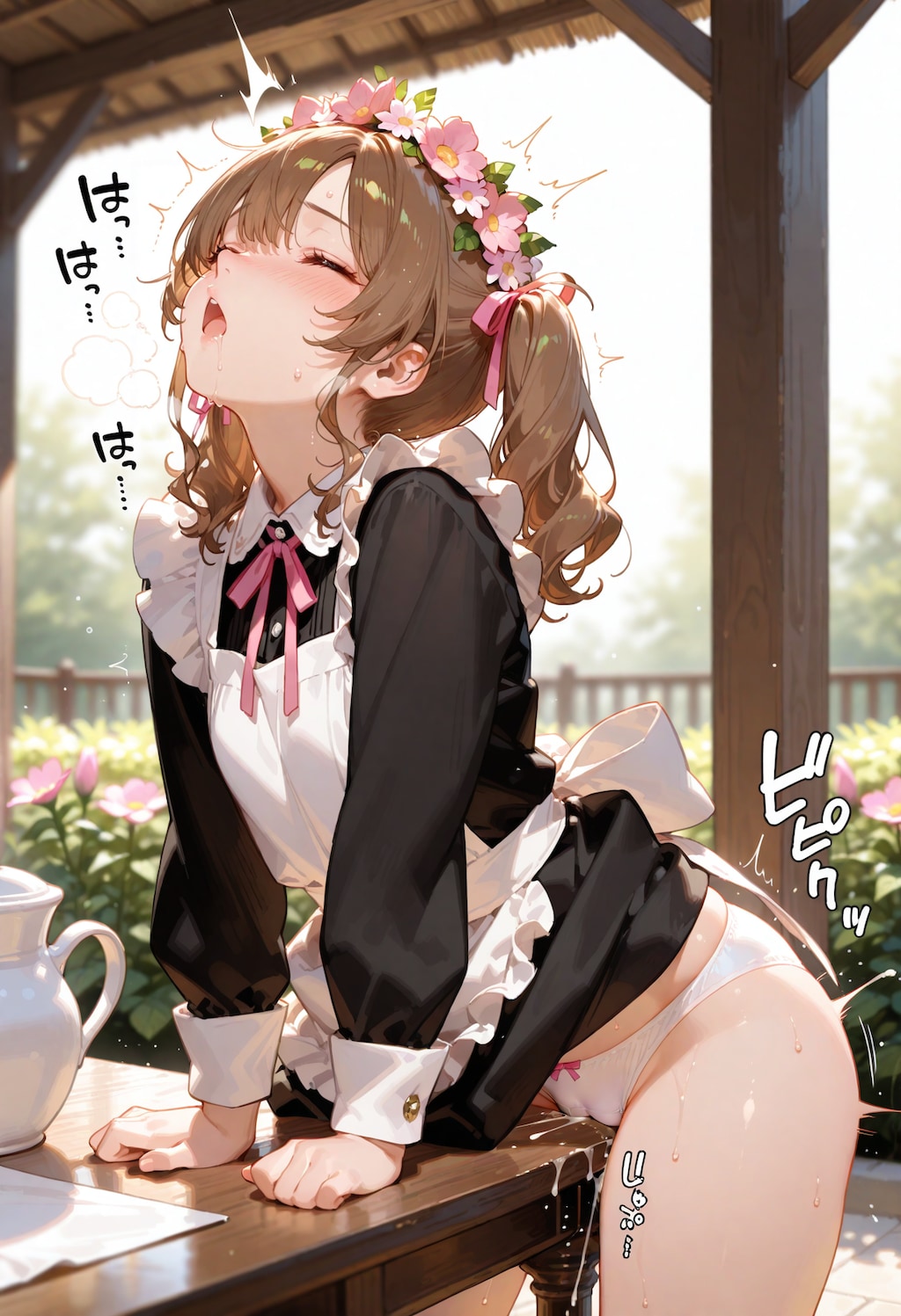 見てもらいながら。