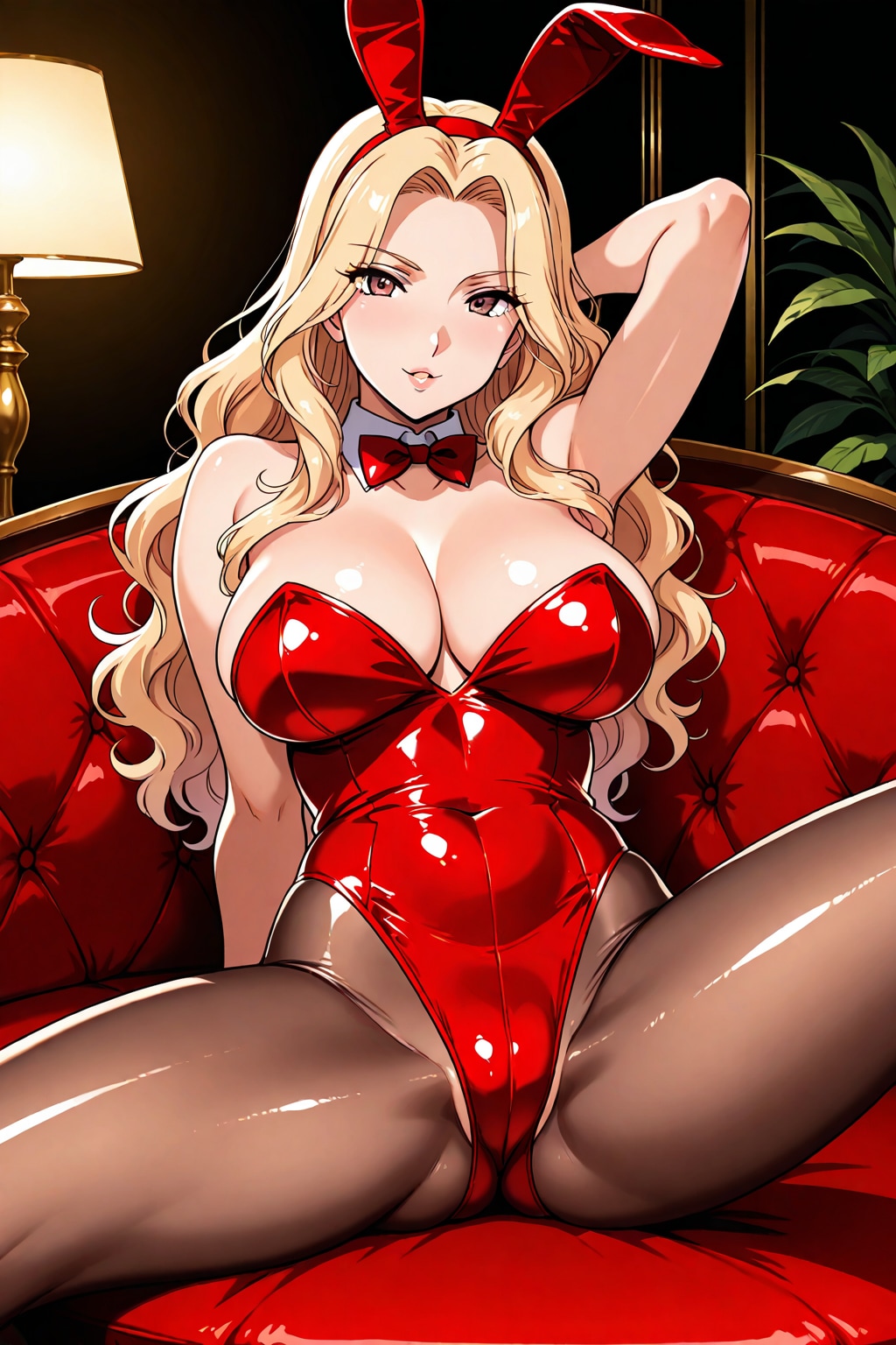 赤いバニーさん