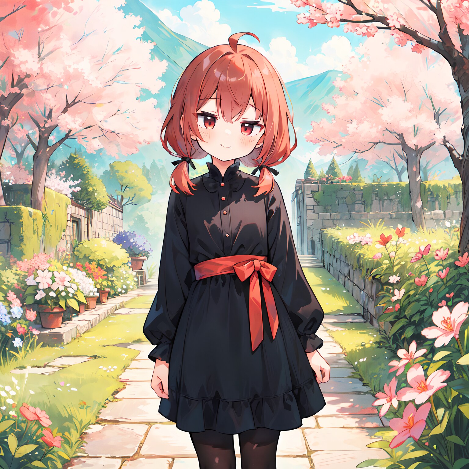 ジト目のおさげちゃん