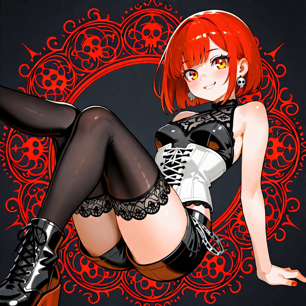 ドクロイヤリング