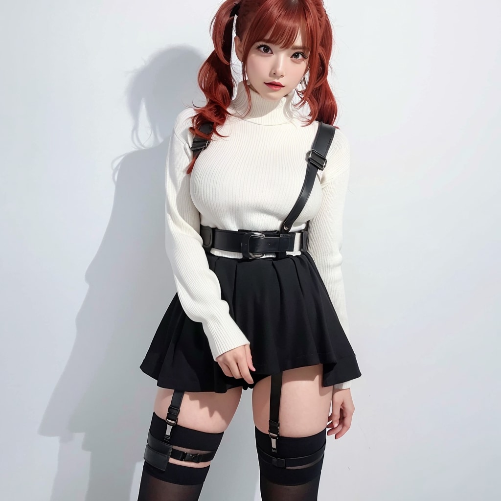 大きめファッション美少女