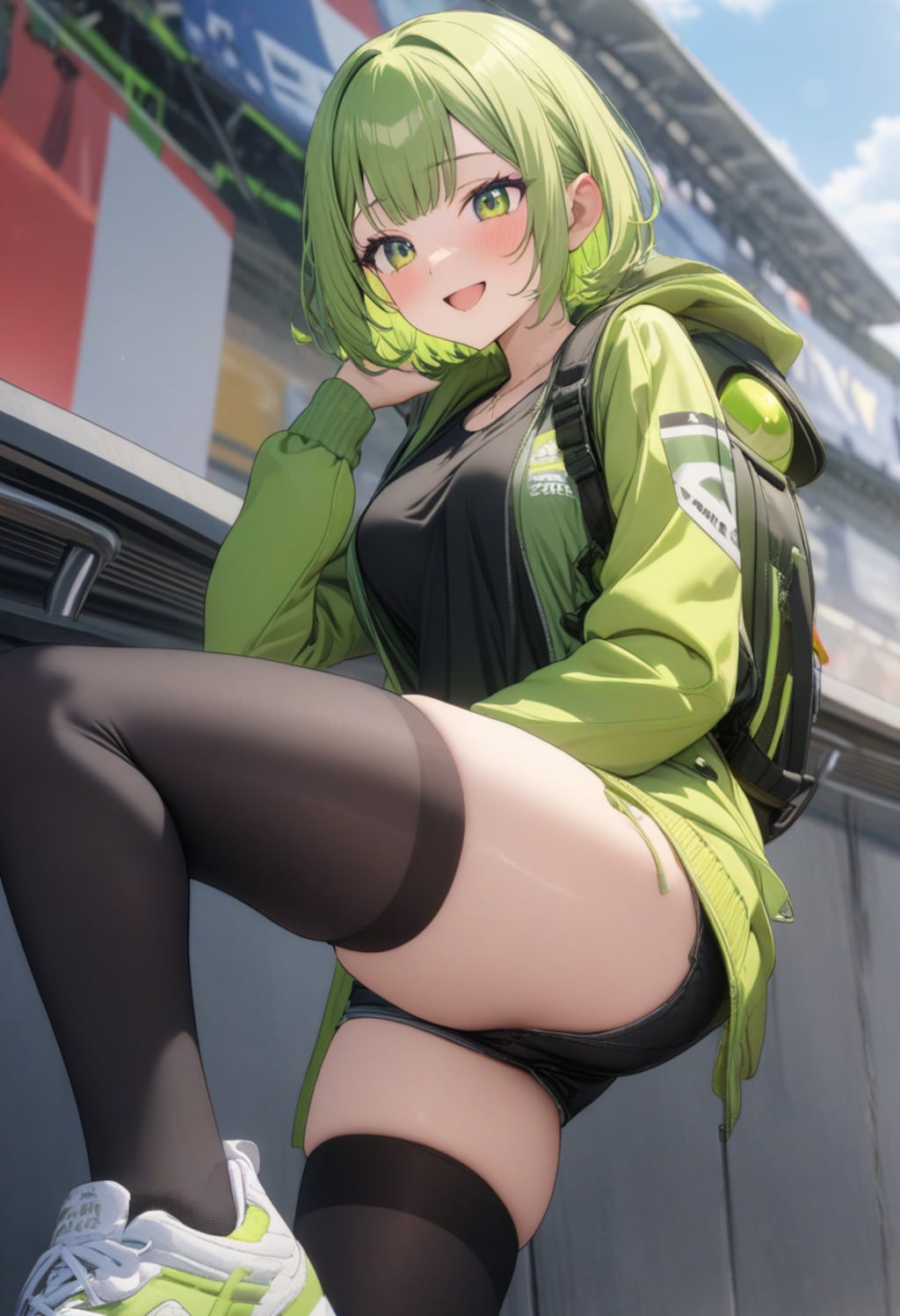 サーキットにやって来た川崎ちゃん
