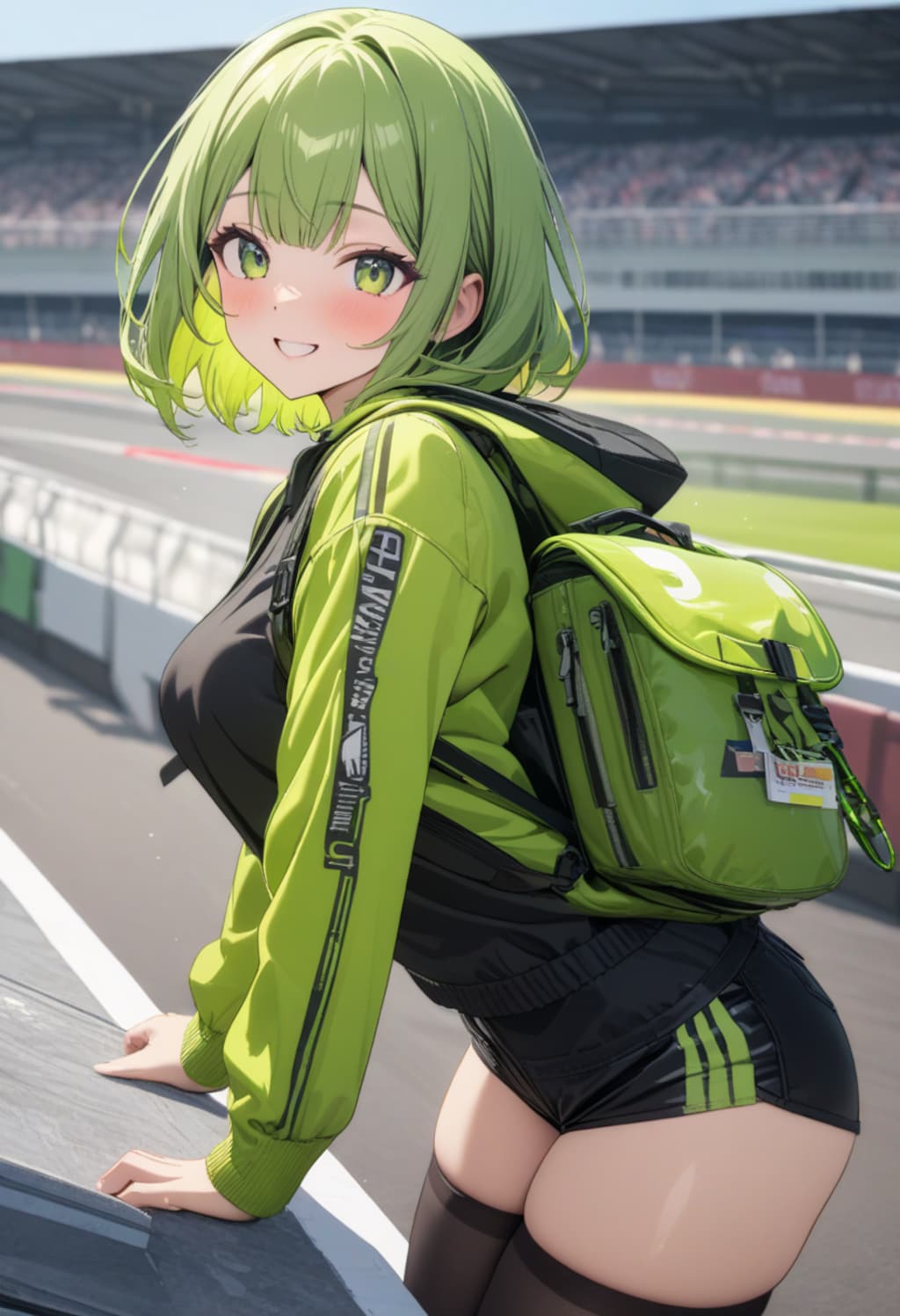 サーキットにやって来た川崎ちゃん