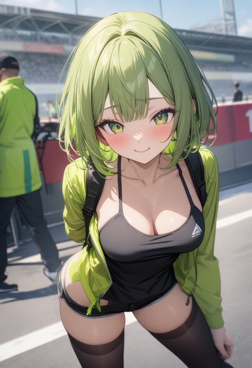 サーキットにやって来た川崎ちゃん