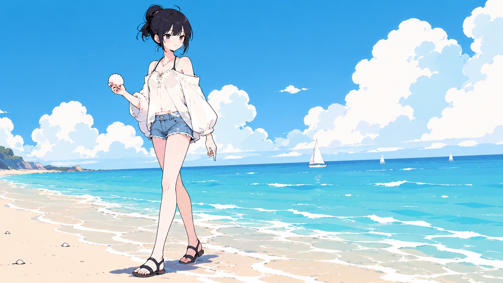 夏空と少女93
