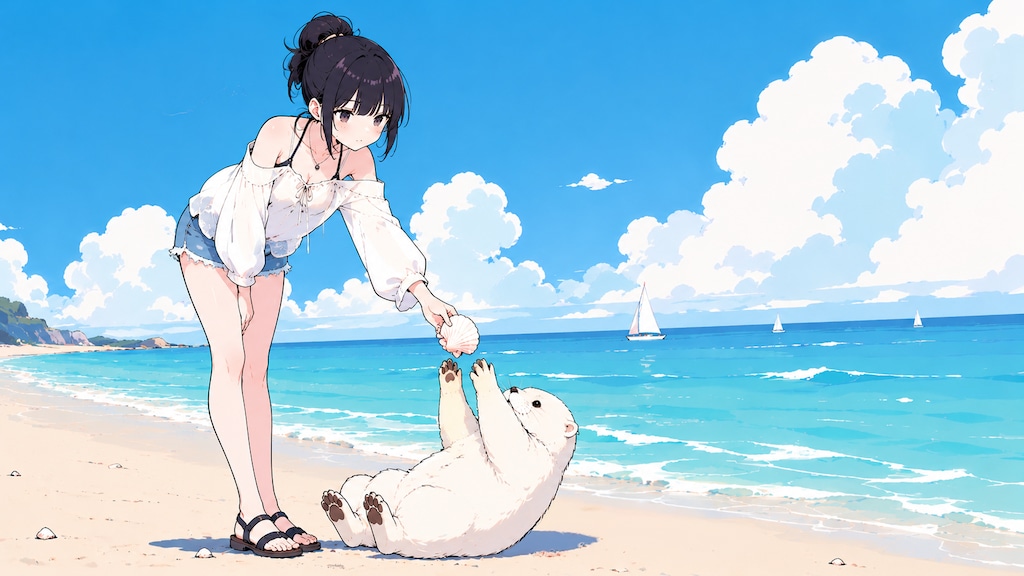 夏空と少女93