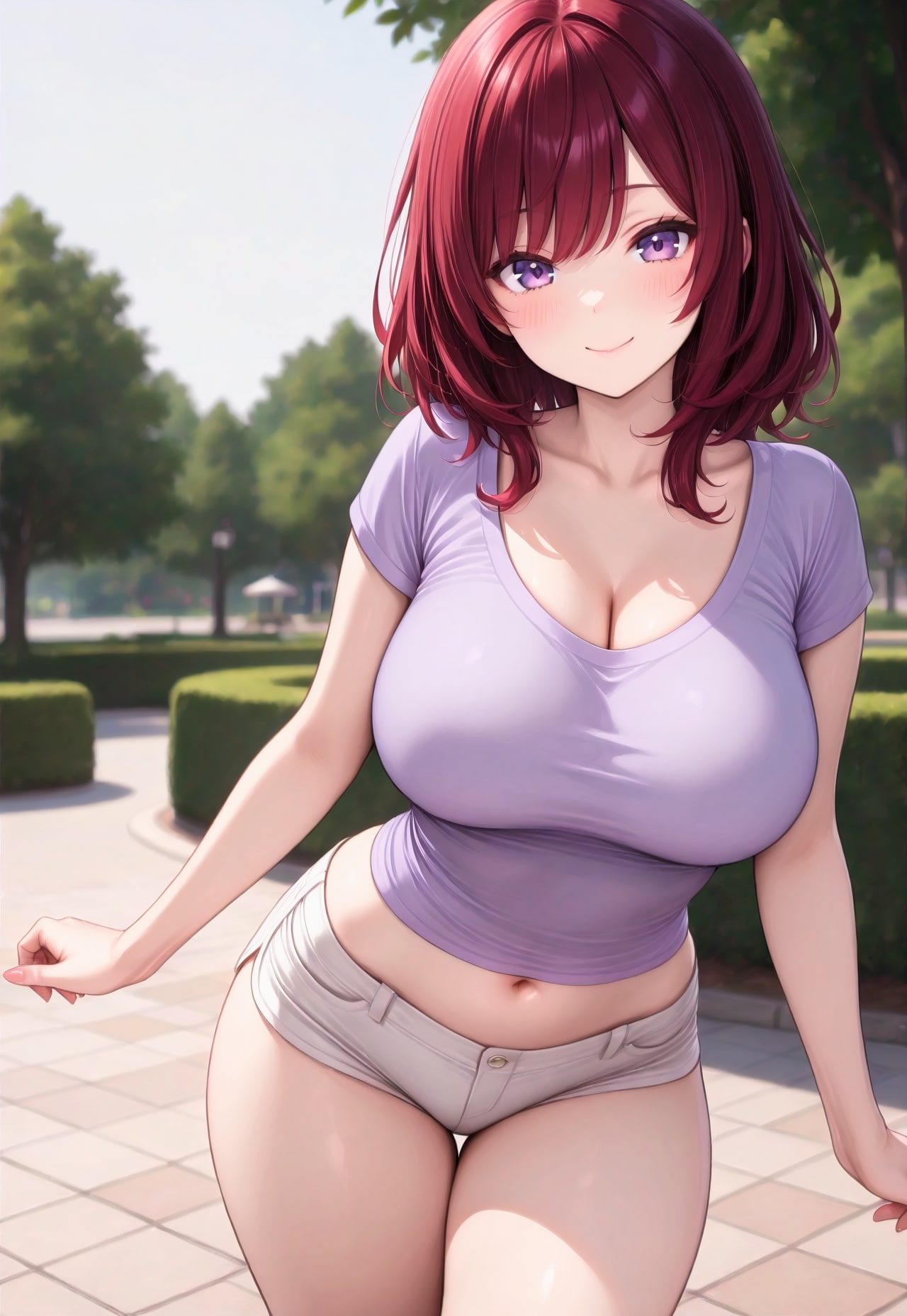 322（薄紫のTシャツ）