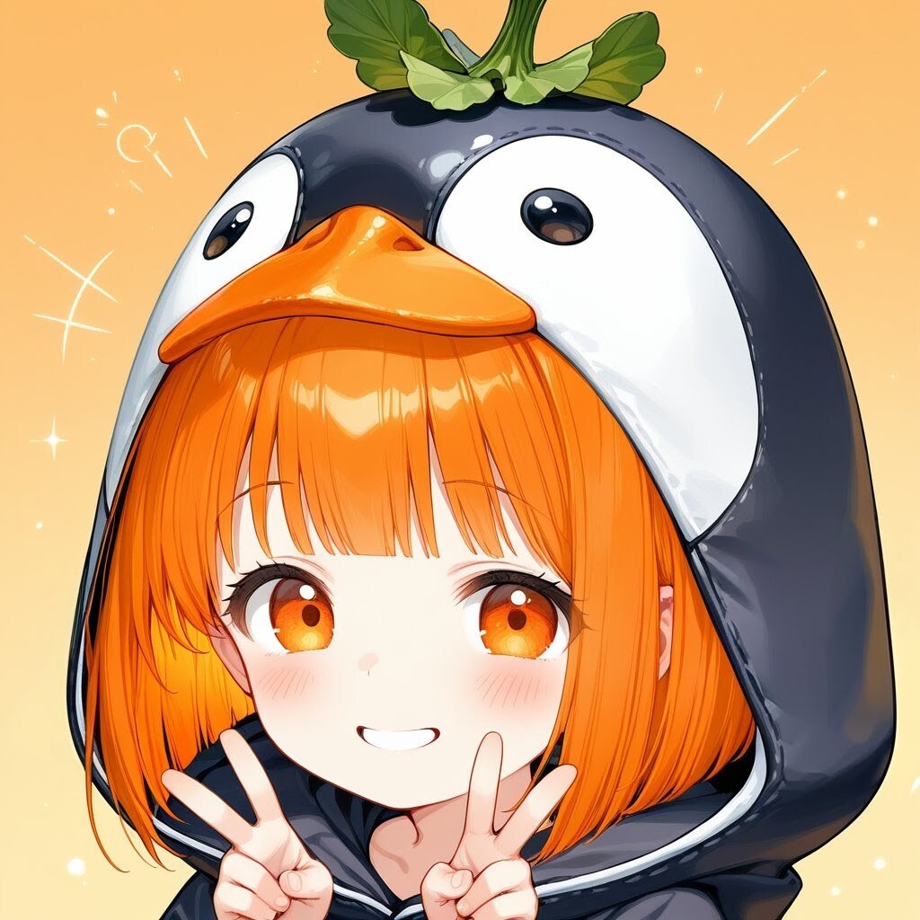 特注のペンギンフード