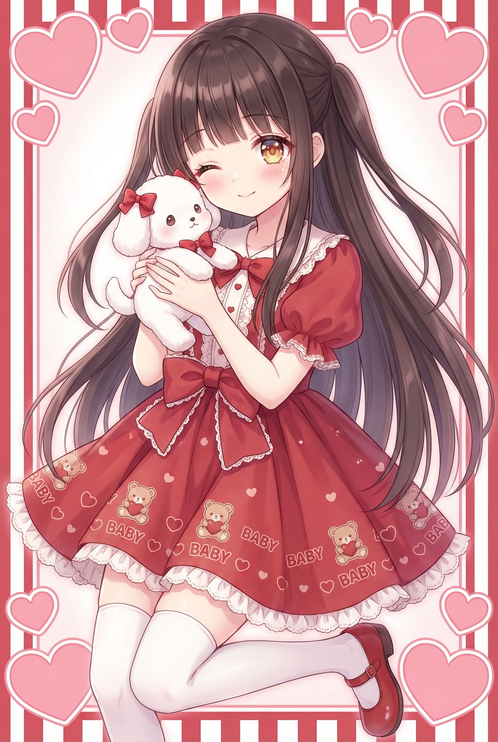 緋色に囁く子 | の人気AIイラスト・グラビア