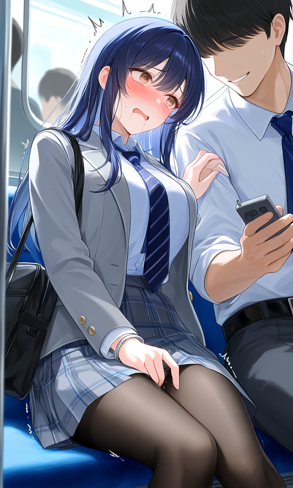 電車で何かに耐える②