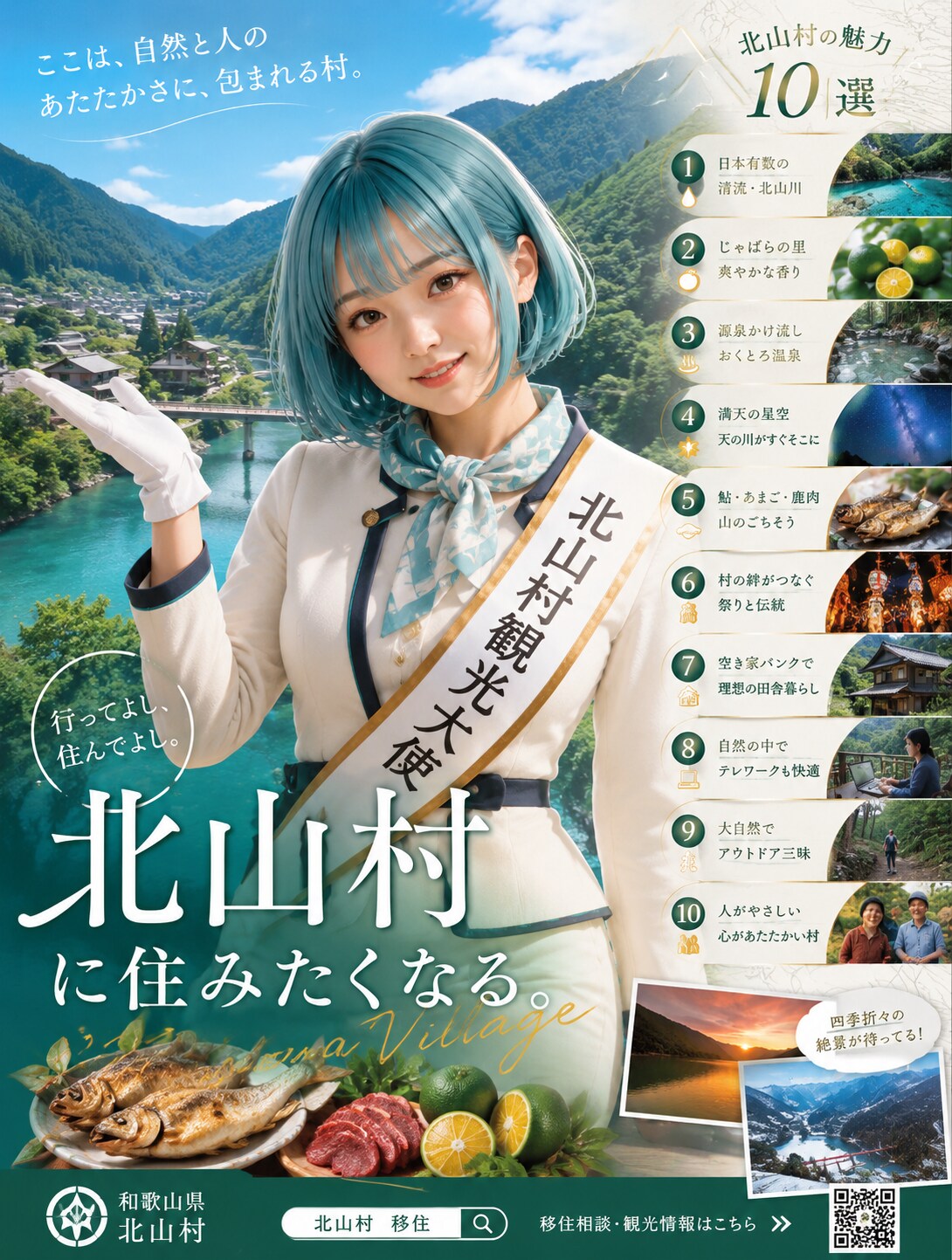 来てたもれ北山村