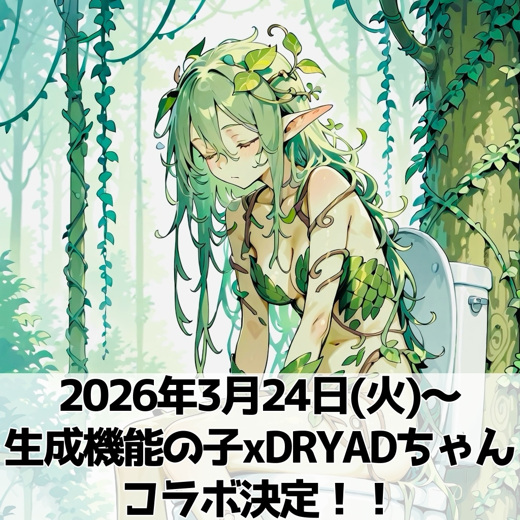 生成機能の子x DRYADちゃんコラボ開催決定‼️ | の人気AIイラスト・グラビア
