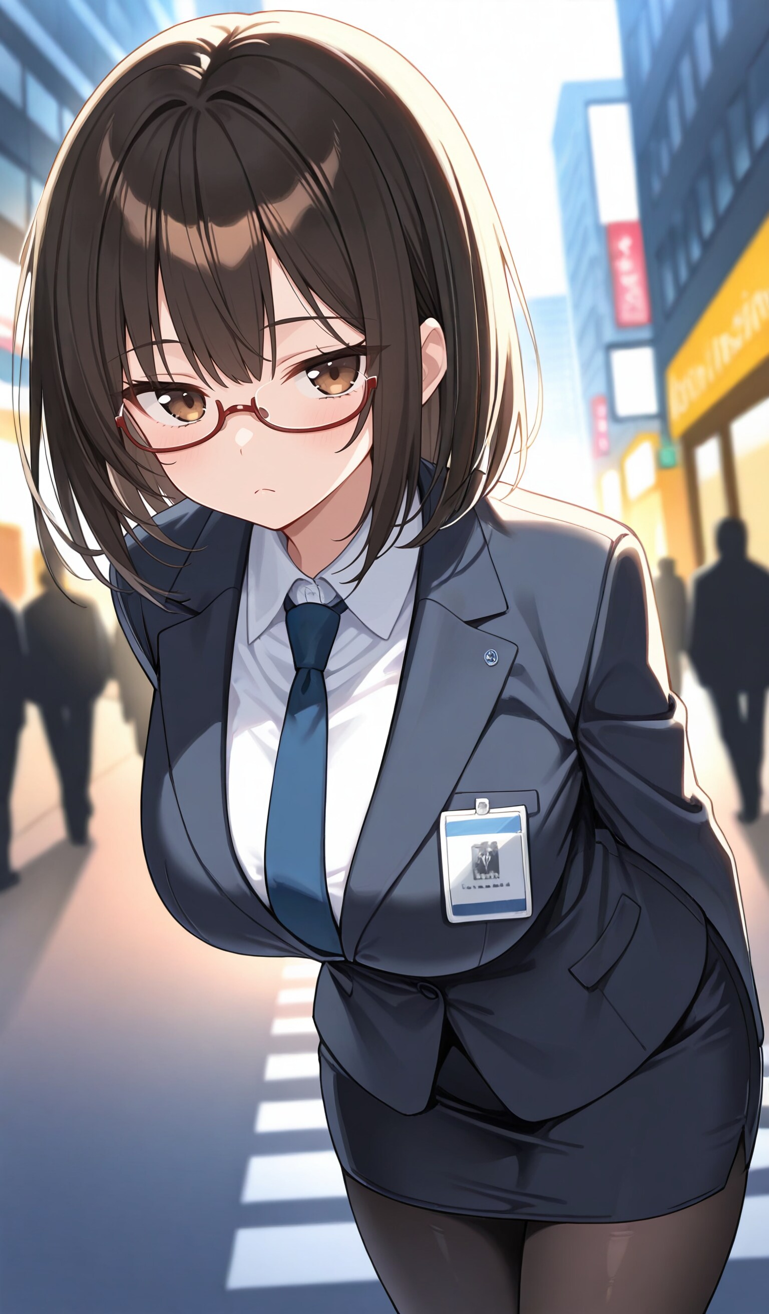 青サキュバスさん（擬態モード）・連休明け