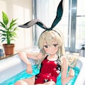 艦これ島風（赤色水着） 3枚目