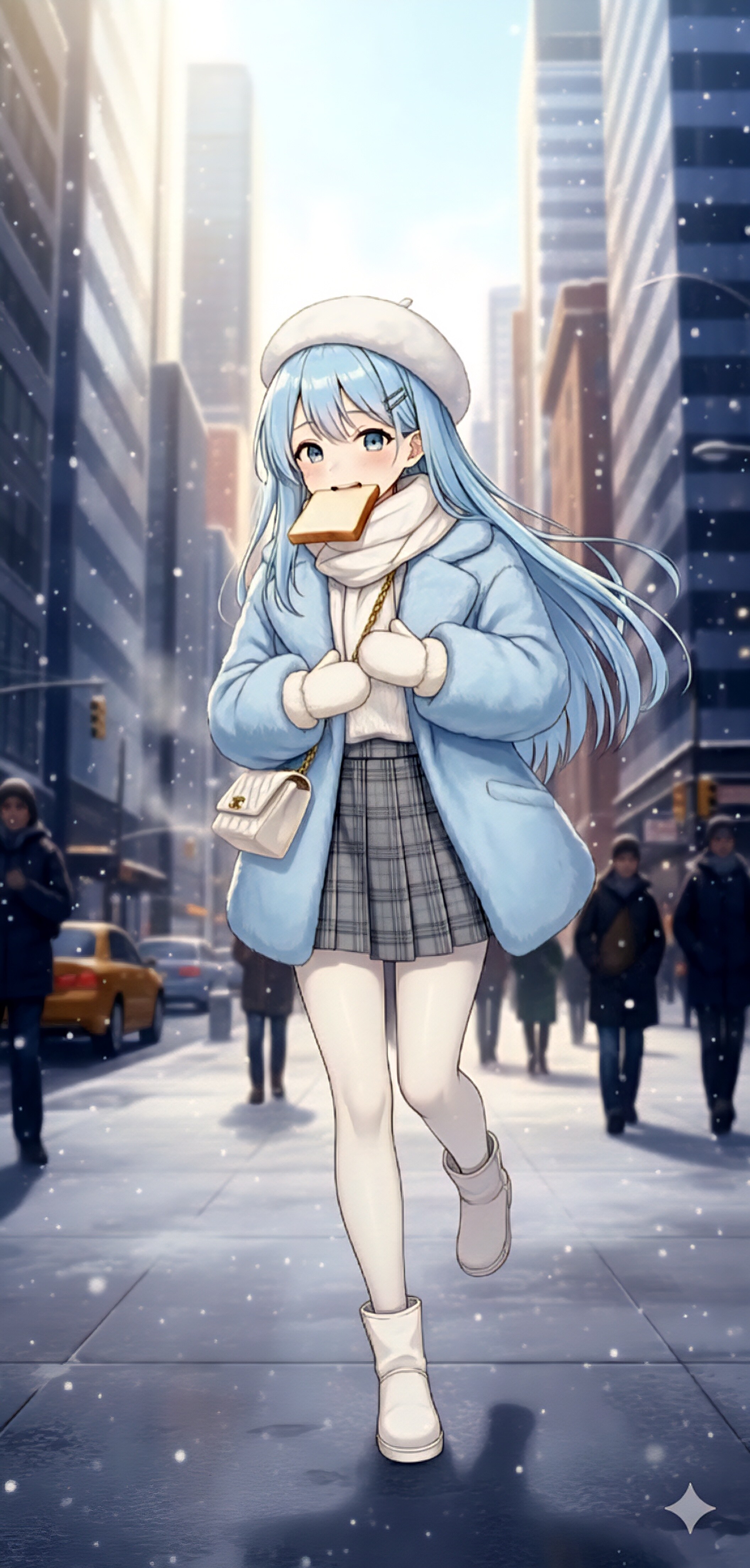 正月明けで遅刻しそうなシフティ | の人気AIイラスト・グラビア