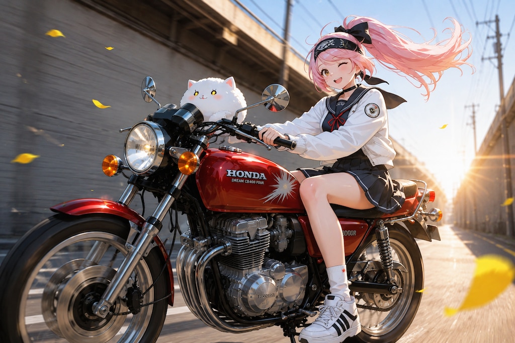 ホンダに乗る香山さんwith川崎英理さん!