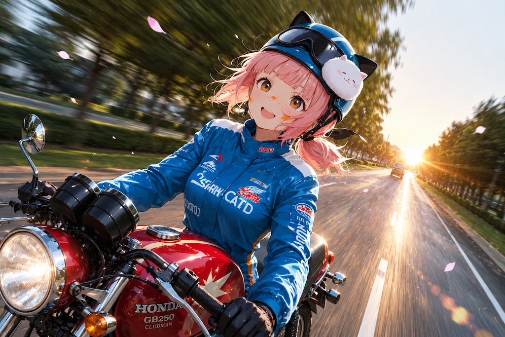 ホンダに乗る香山さんwith川崎英理さん!