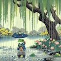 柳に蛙 3枚目