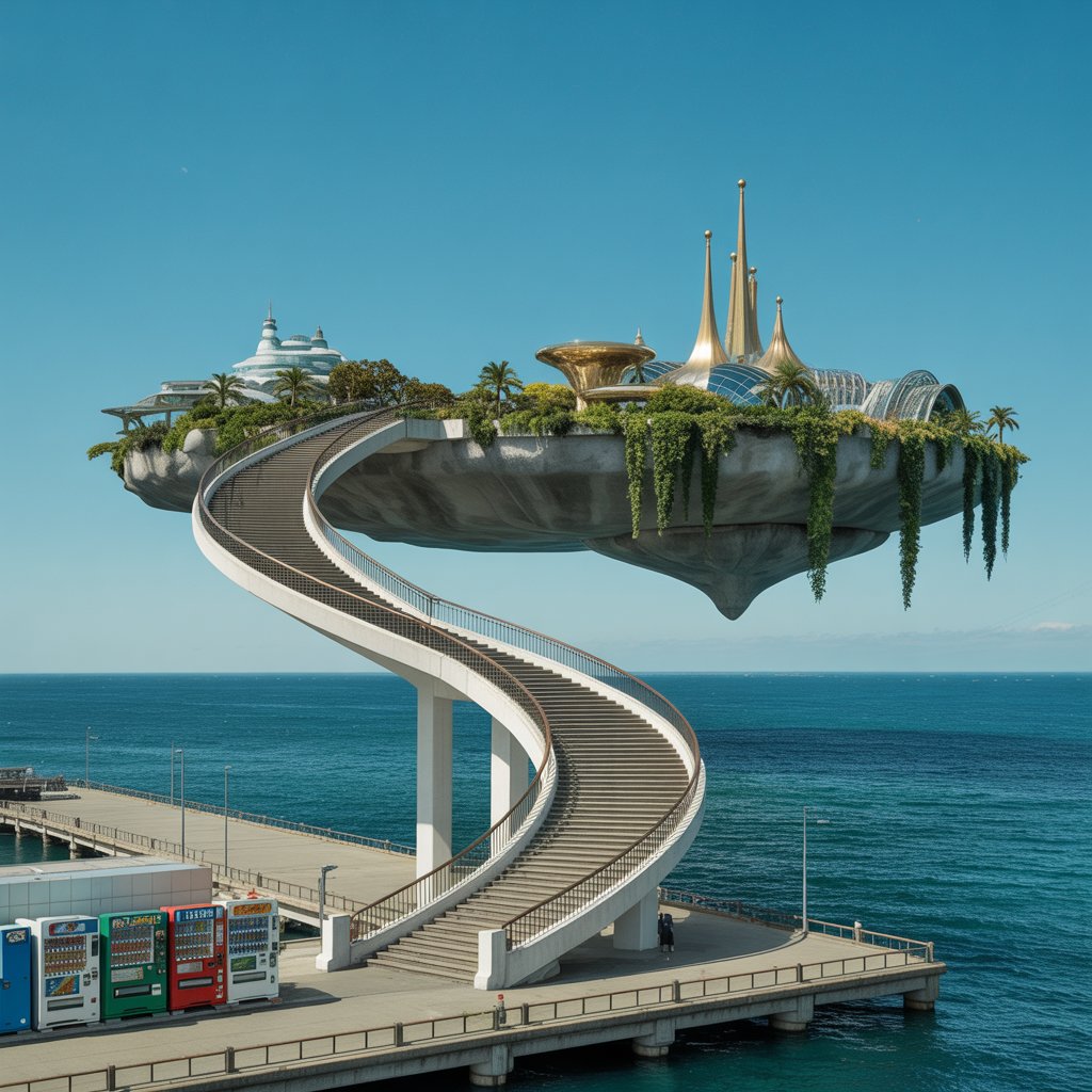 浮遊大陸のテーマパーク | の人気AIイラスト・グラビア