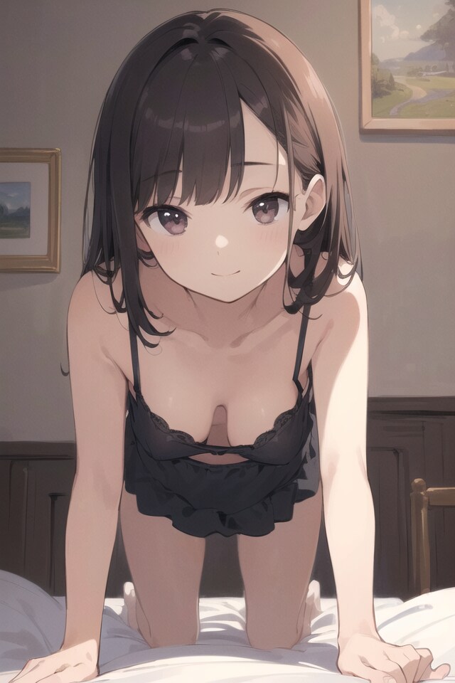 四つん這いの子