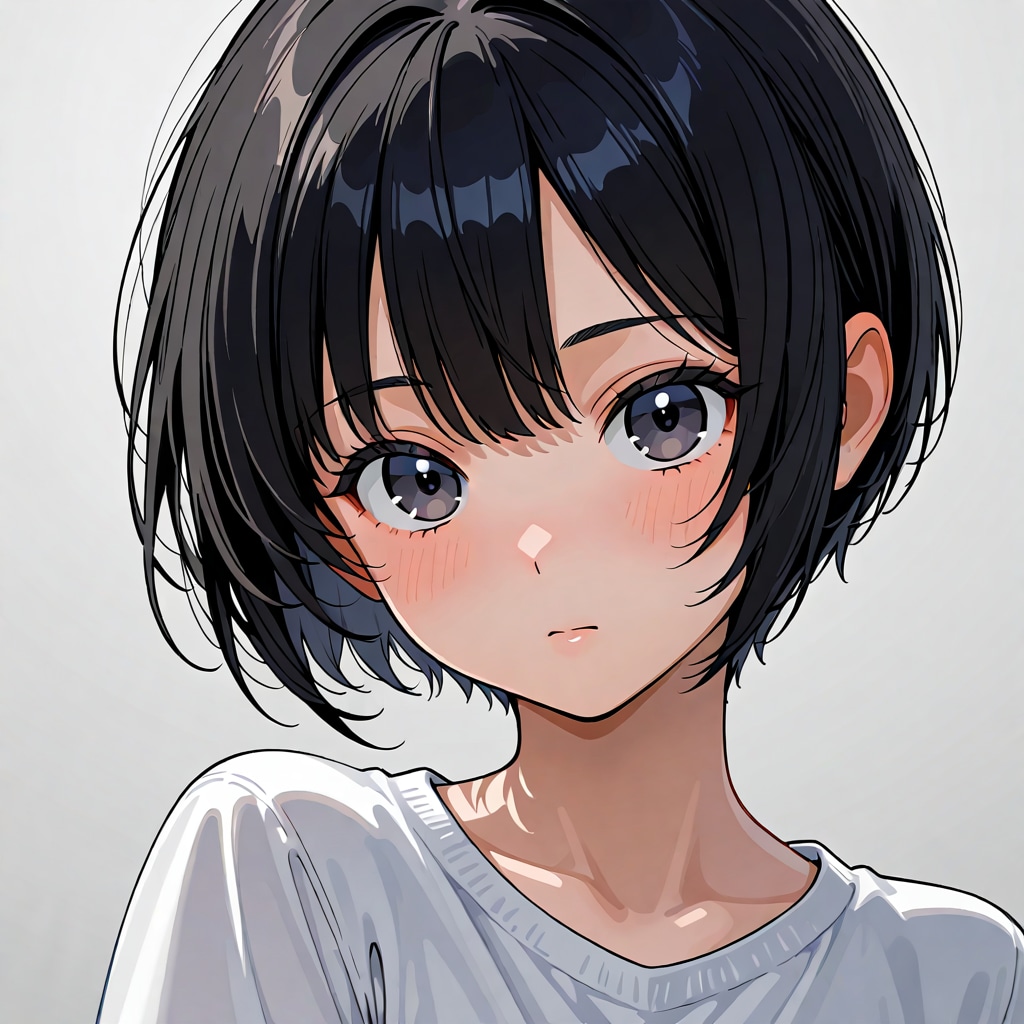 黒髪ショートの女の子