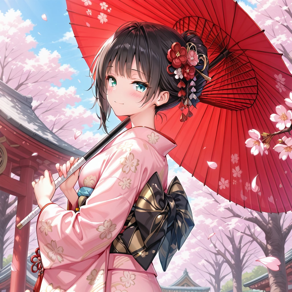 和服女子