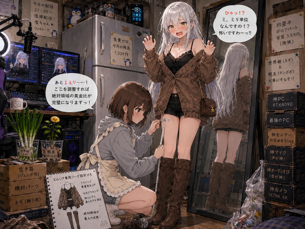 【TSポンコツ女神】第57話　「モフモフ神衣と、数ミリの攻防」