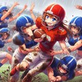🏈泥まみれの女子アメフト 136 9枚目