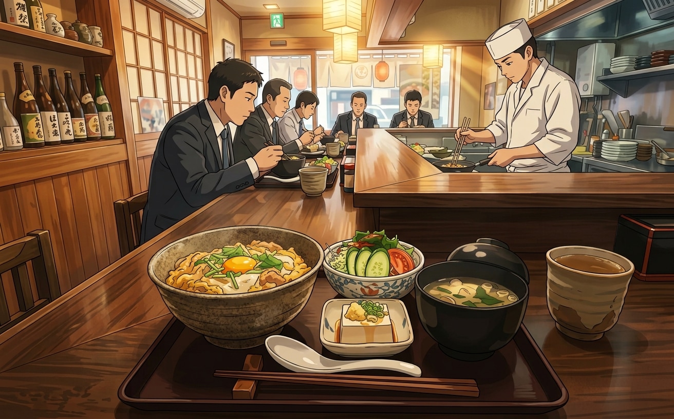 昼休みの親子丼セット | の人気AIイラスト・グラビア