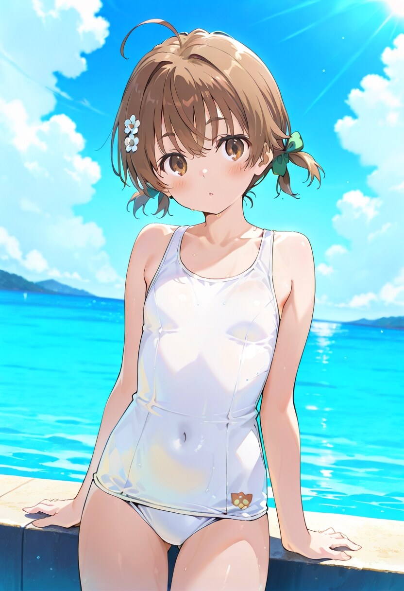 スクール水着女子