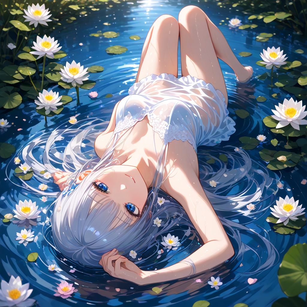 暑いので涼し気なのを