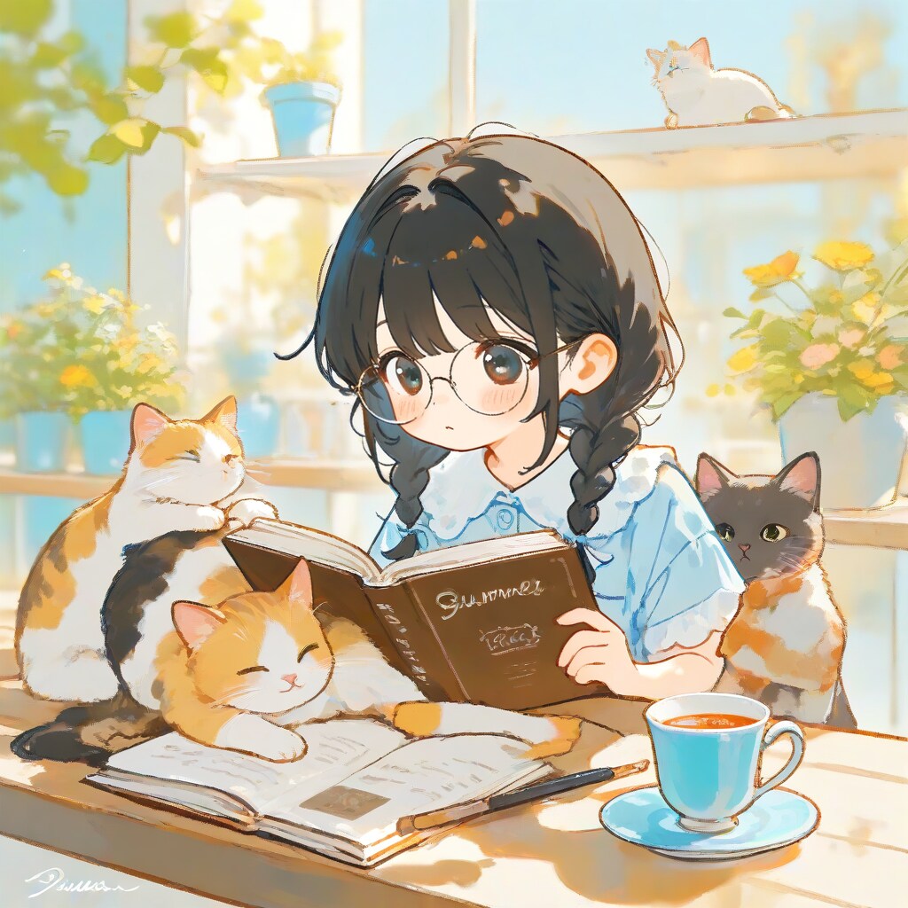 猫カフェ | の人気AIイラスト・グラビア