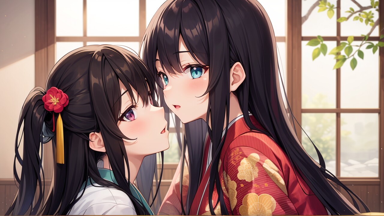 ユリ 着物美人 百人一首の日