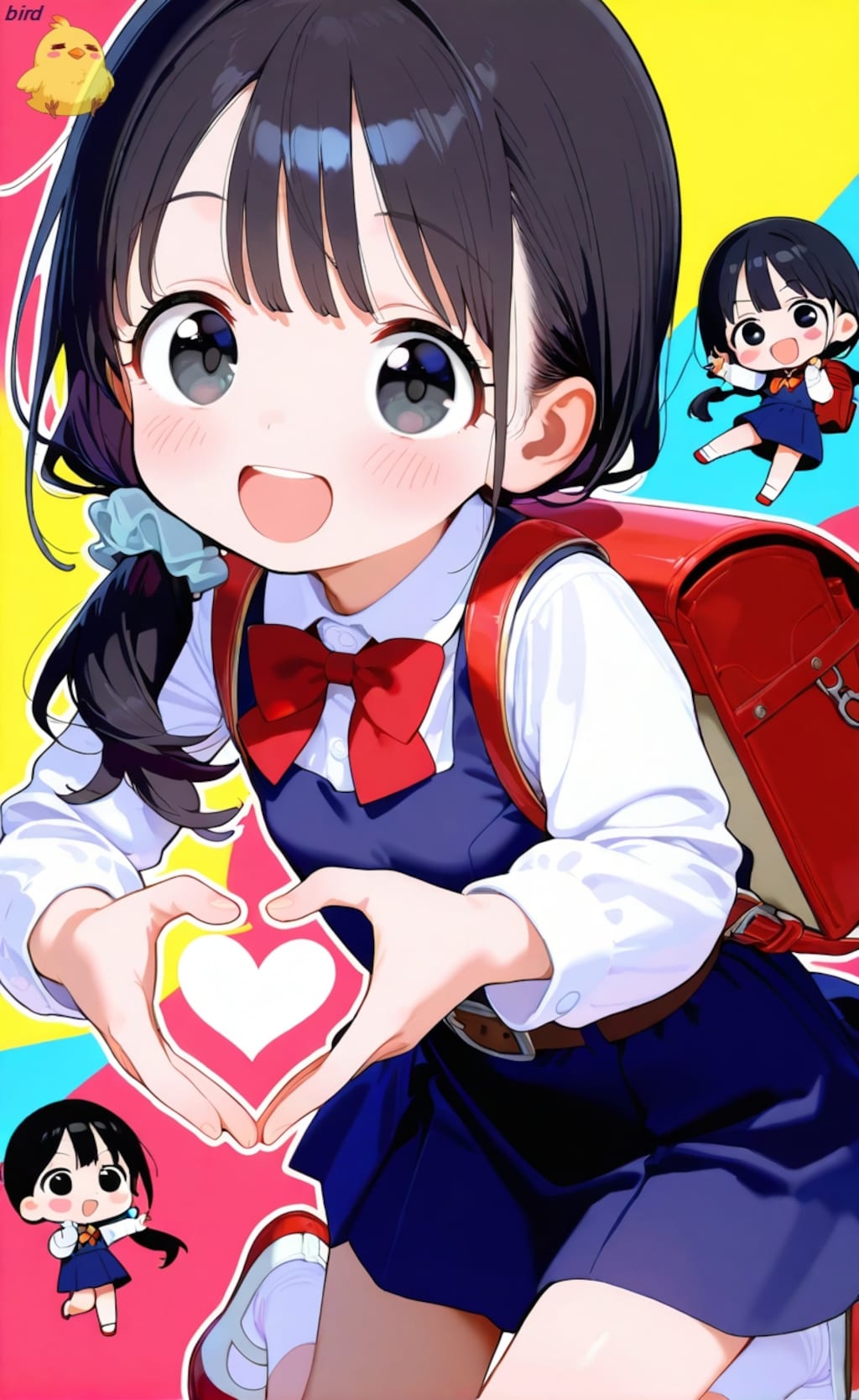 ポーズを決めるあずさちゃん