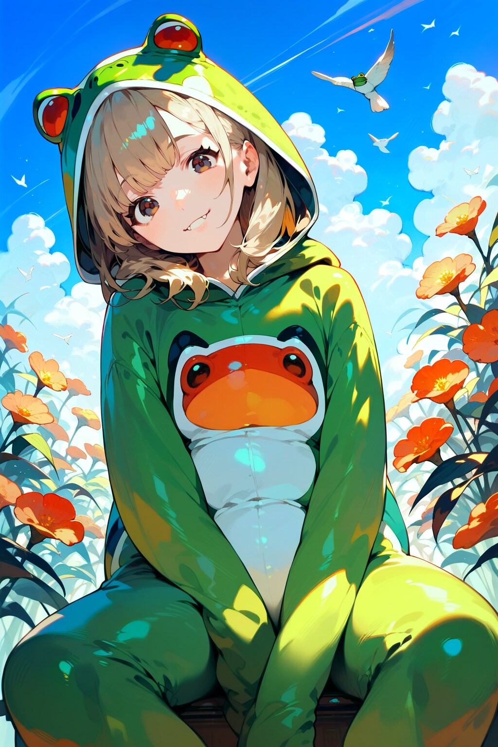 カエルの着ぐるみ