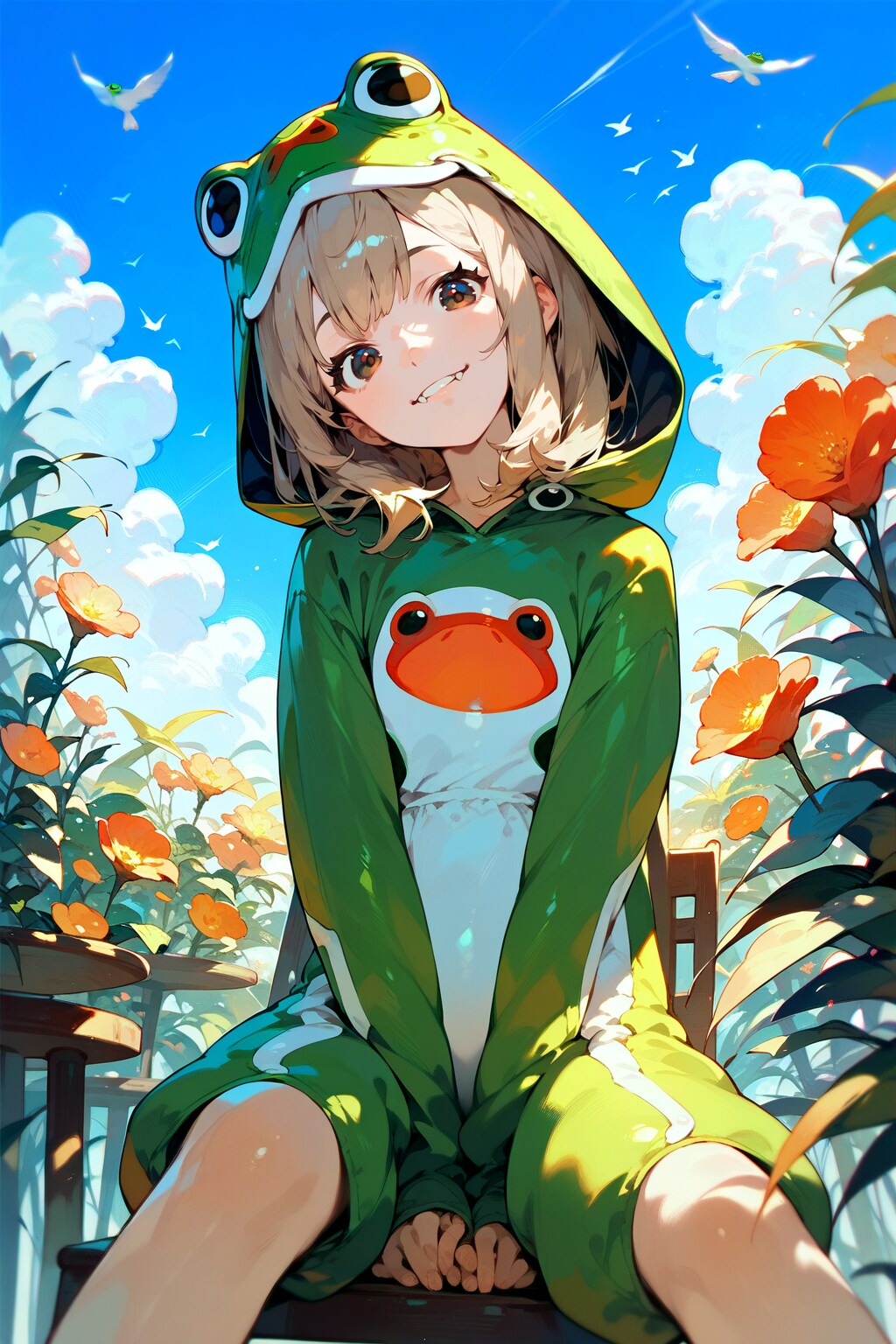 カエルの着ぐるみ