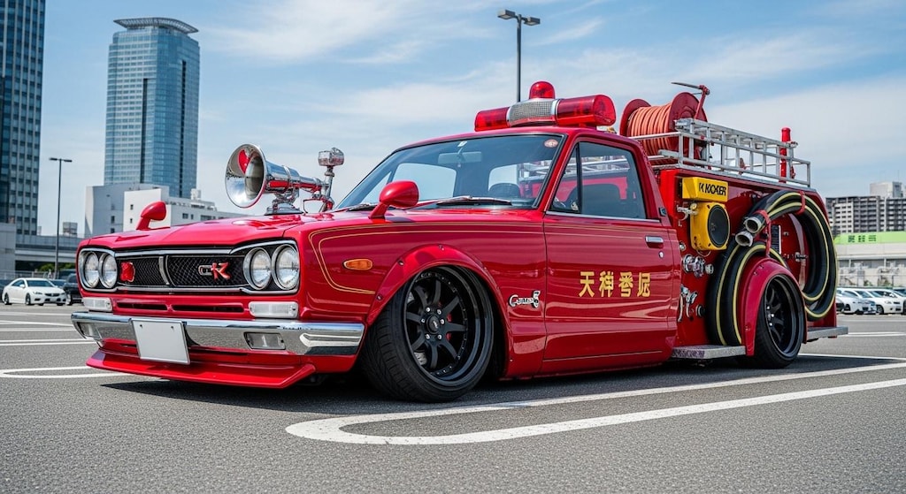 スカイライン消防車のドリ車