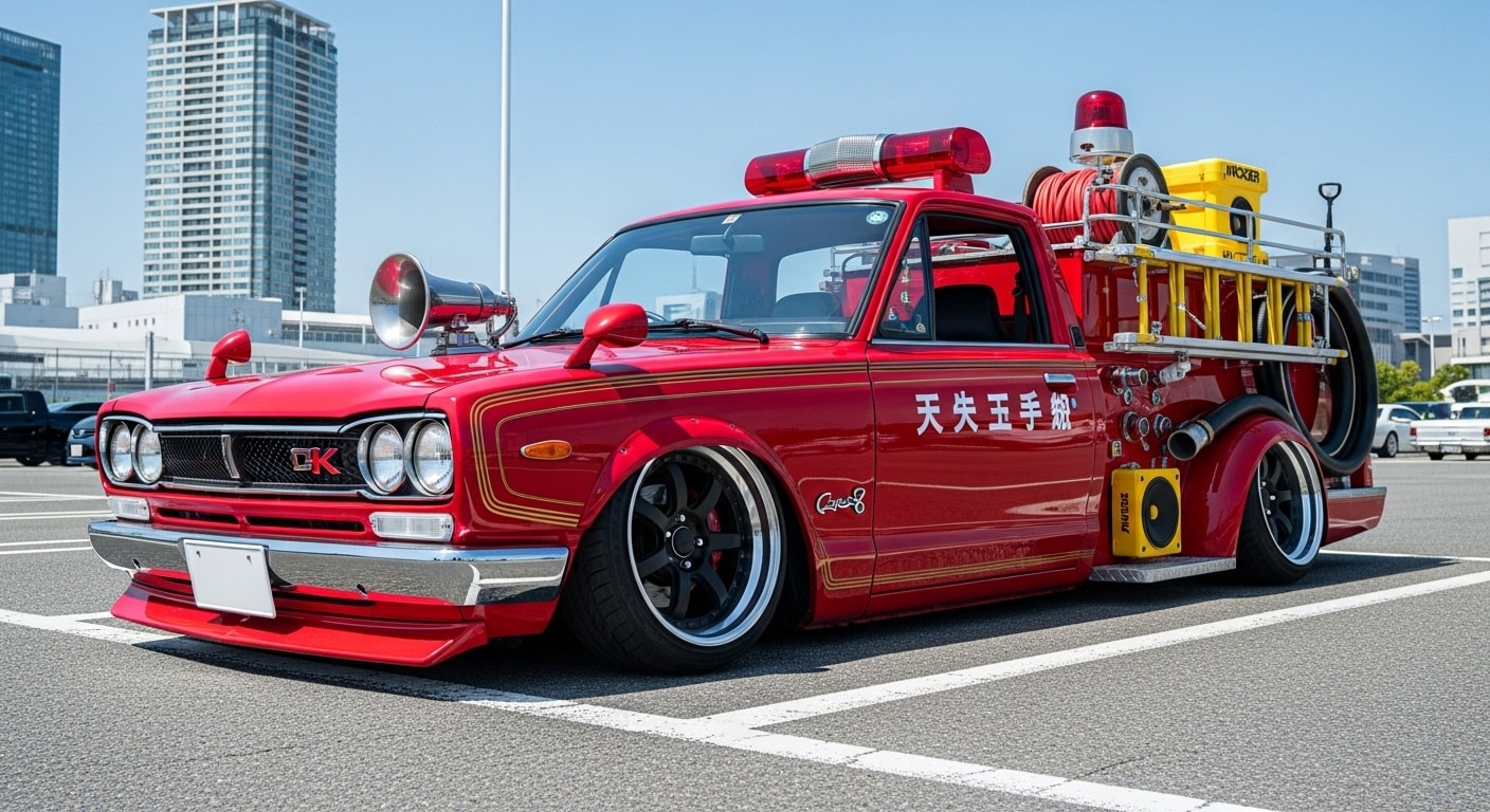 スカイライン消防車のドリ車 | の人気AIイラスト・グラビア