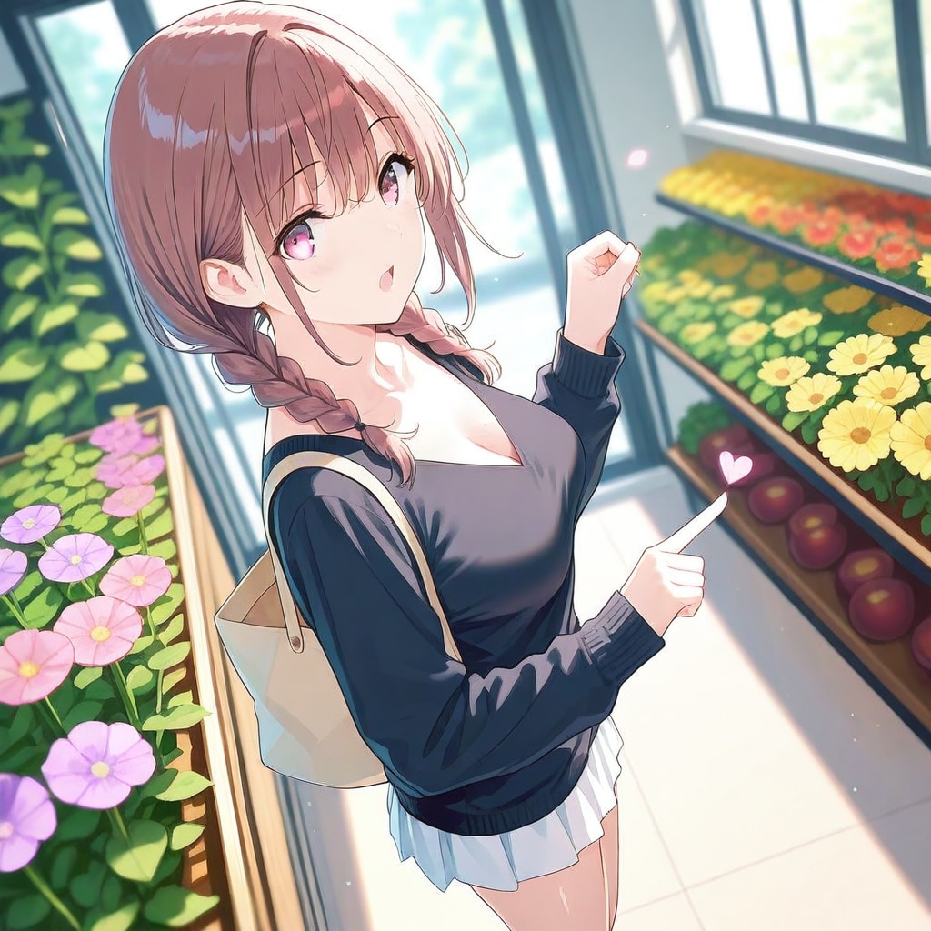 母に送る花について彼女に相談
