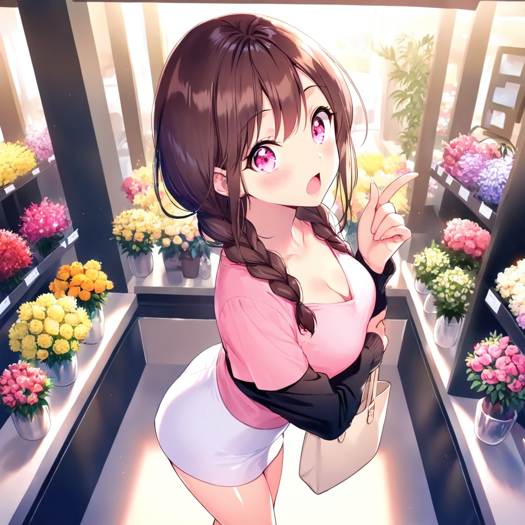 母に送る花について彼女に相談