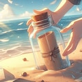 流れ着いた手紙 2枚目