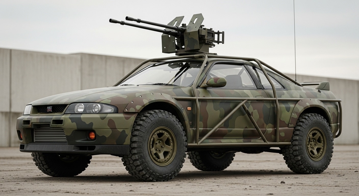 R33GT-R軍用車 | の人気AIイラスト・グラビア