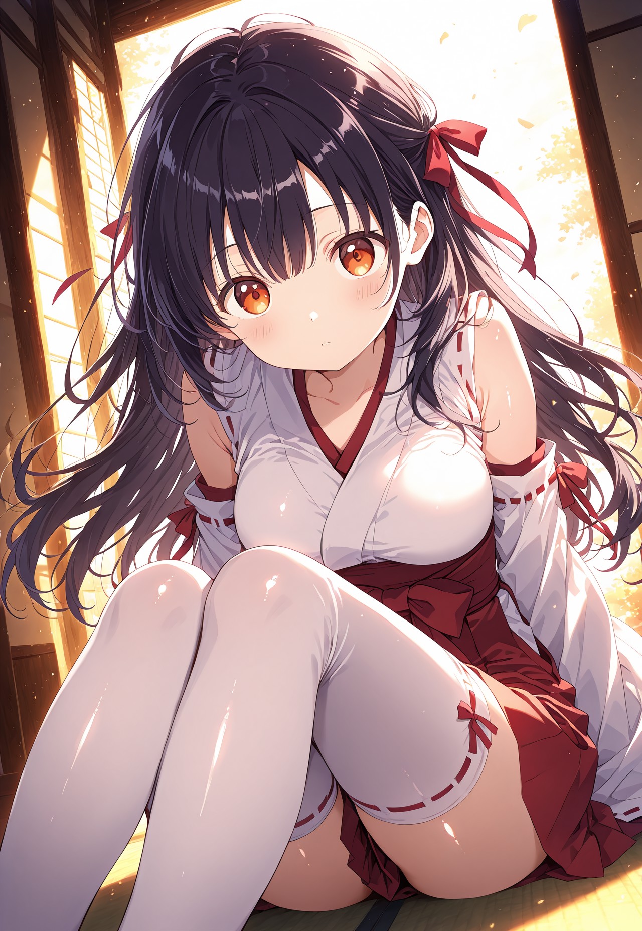 ミニスカ巫女美琴ちゃん(怪異症候群) | の人気AIイラスト・グラビア