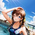 有原翼_スク水（修正）（八月のシンデレラナイン） 2枚目