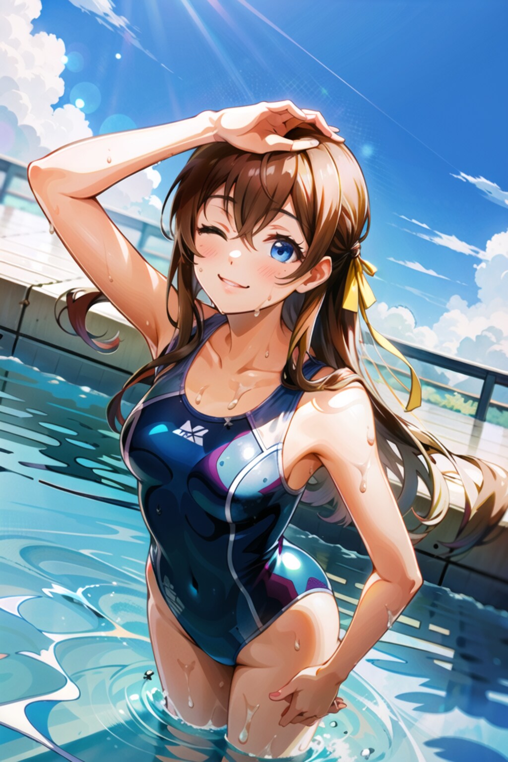 有原翼_スク水（修正）（八月のシンデレラナイン）