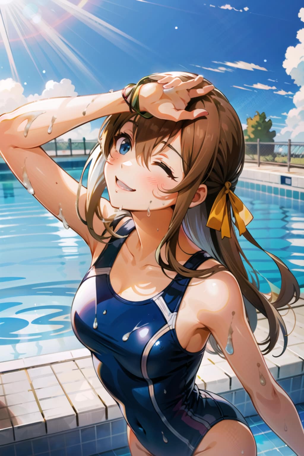 有原翼_スク水（修正）（八月のシンデレラナイン）